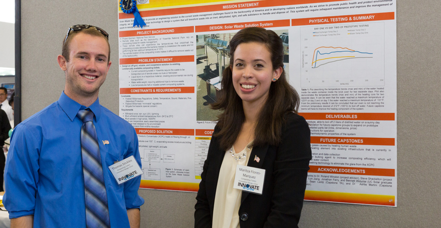 IDC Team displaying their poster